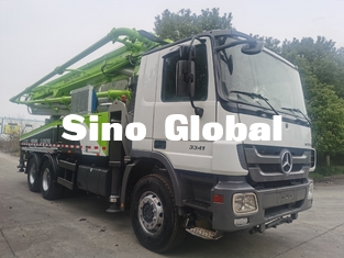 Vorbildlicher 2013 56m benutzter Betonpumpe-LKW Zoomlion mit Mercedes Benz Chassis