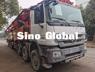 roter benutzter LKW-Euro IV 72m der Betonpumpe-12Mpa 7 Abschnitt-vertikale Reichweite