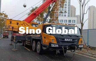 Sany benutzte Boom-LKW-Kran, 75 geraden Arm Ton Lorry Cranes STC50S