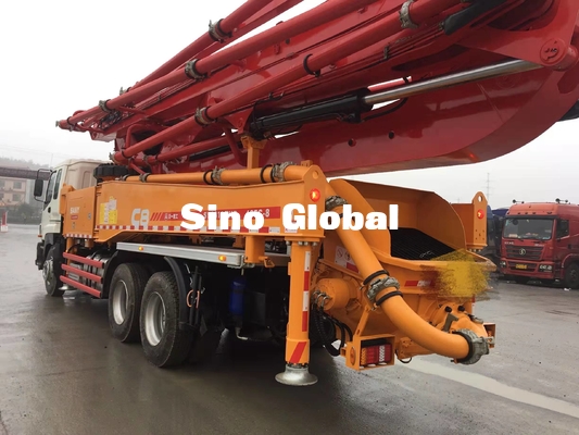 Handbetonpumpe-LKW Sany 46m des Rot-zweite mit Isuzu Chassis