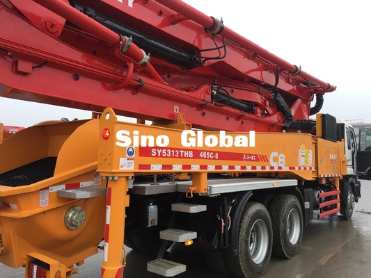 Handbetonpumpe-LKW Sany 46m des Rot-zweite mit Isuzu Chassis