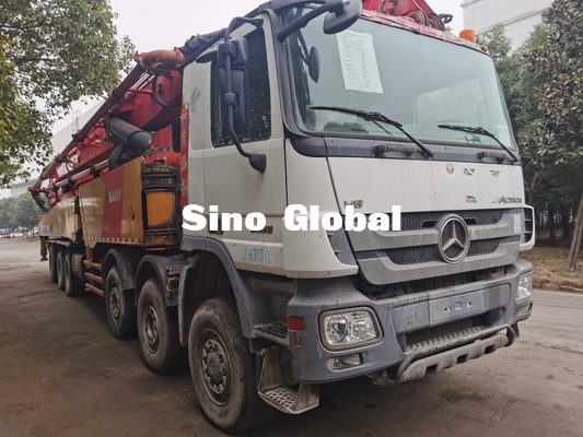 roter benutzter LKW-Euro IV 72m der Betonpumpe-12Mpa 7 Abschnitt-vertikale Reichweite