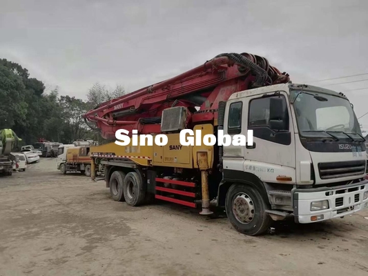 Benutzter Betonpumpe-LKW Sany 46 Meter mit 24,8 Tonnen Kapazität