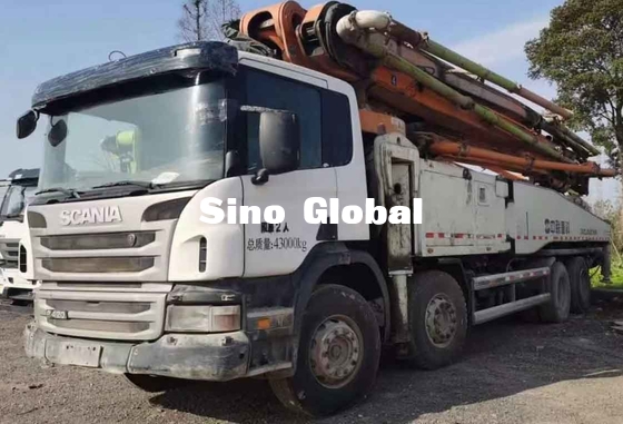 Zoomlion benutzte konkreten Boom-Pumpen-LKW 56 Meter mit Scania-Modell