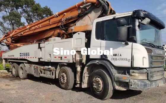 Zoomlion benutzte konkreten Boom-Pumpen-LKW 56 Meter mit Scania-Modell