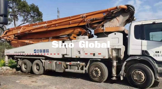 Zoomlion benutzte konkreten Boom-Pumpen-LKW 56 Meter mit Scania-Modell