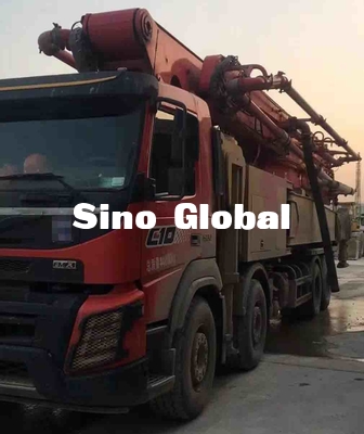 Sany 56m benutzte Betonpumpe-LKW mit Volvo-Fahrgestellen, die 172 m-³ /H ausgab