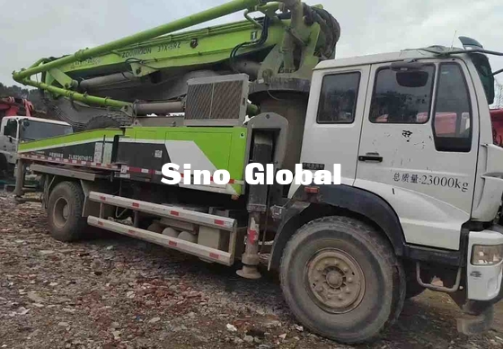 Verwendete Zoomlion Fütterungshöhe des Betonpumpe-LKW-37M With Sinotruk Chassis 1370mm