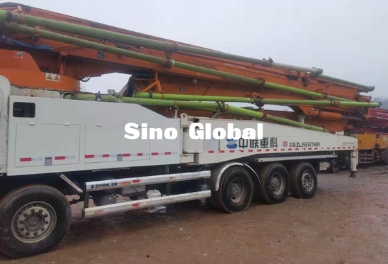 LKW Zoomlion 63M Used Concrete Pump mit Scania-Fahrgestellen mit Modell 2013