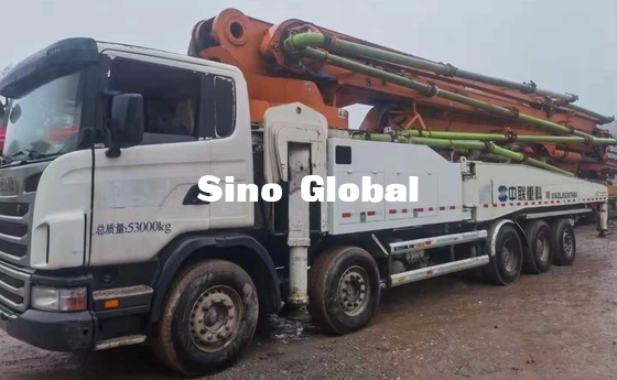 LKW Zoomlion 63M Used Concrete Pump mit Scania-Fahrgestellen mit Modell 2013