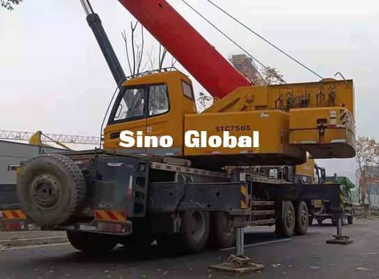 Sany benutzte Boom-LKW-Kran, 75 geraden Arm Ton Lorry Cranes STC50S