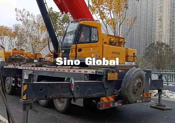 Sany benutzte Boom-LKW-Kran, 75 geraden Arm Ton Lorry Cranes STC50S