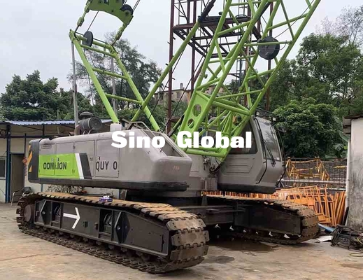 Verwendetes QUY80 Zoomlion 80 Ton Crawler Crane mit 58m Boom-Länge