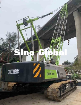 Verwendetes QUY80 Zoomlion 80 Ton Crawler Crane mit 58m Boom-Länge