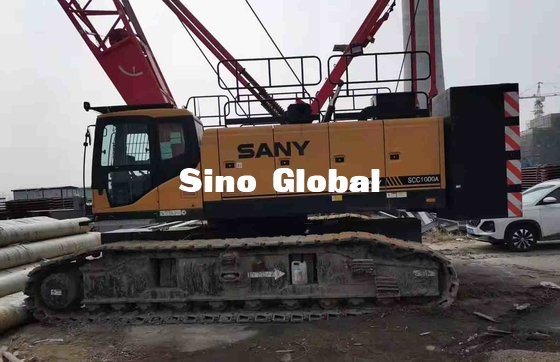 Sany SCC1000A benutzte Raupenkran 100 Tonne mit 13m 64m Boomlänge