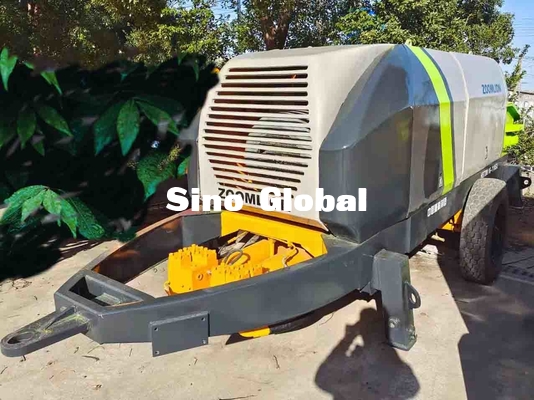 Verwendete elektrische Trichter-Kapazität Anhänger-Betonpumpe Zoomlion 600L