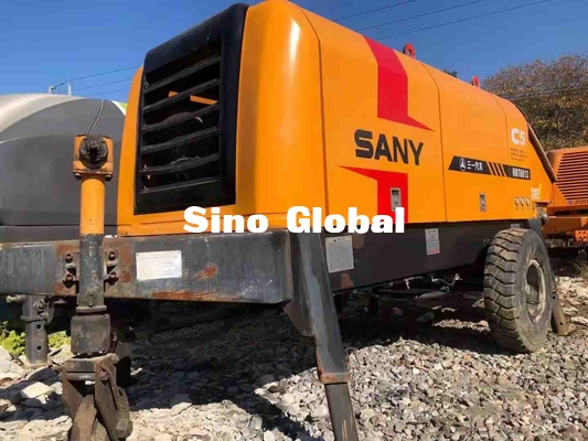 HBT6013 Sany benutzte Anhänger anbrachte Ventil-Art der Betonpumpe-90KW S