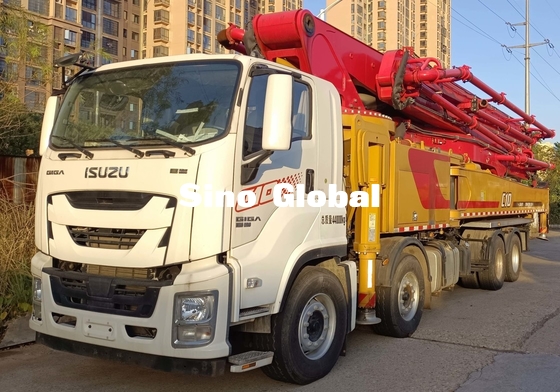 Neues Sany 49M LKW-brachte Betonpumpe mit Isuzu Chassis an