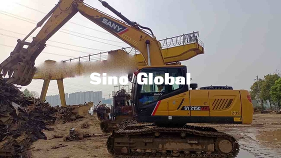 Sany SY215C Energie benutzte der Kettenbagger-Maschinen-128kw/2000rpm
