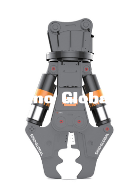 flexibles hydraulisches Scherzubehör für Bagger mit doppeltem Zylinder des Zylinder-einer